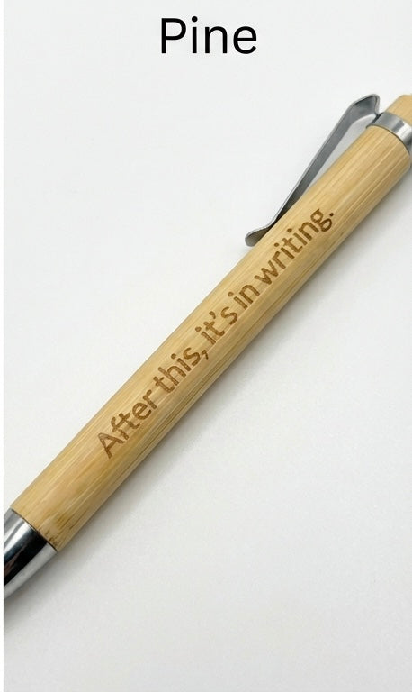 Custom Engraved Wood Pens (3 Colors)