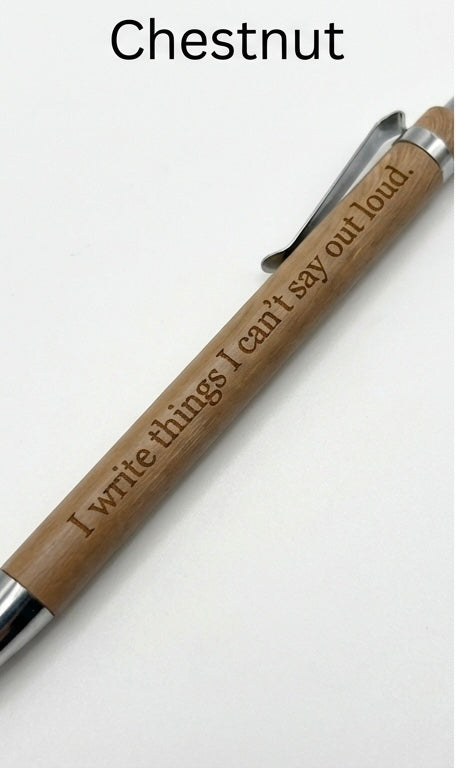 Custom Engraved Wood Pens (3 Colors)